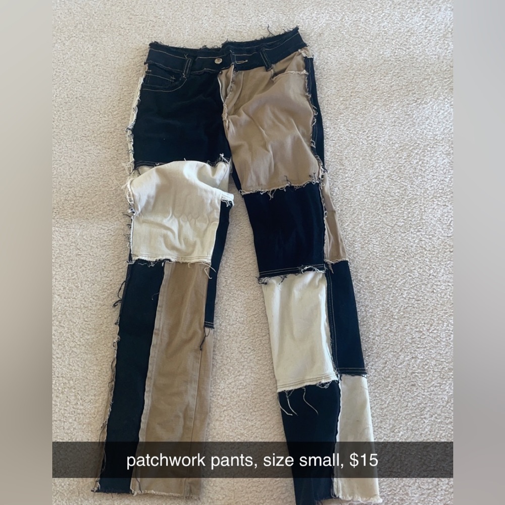 patchwork pants